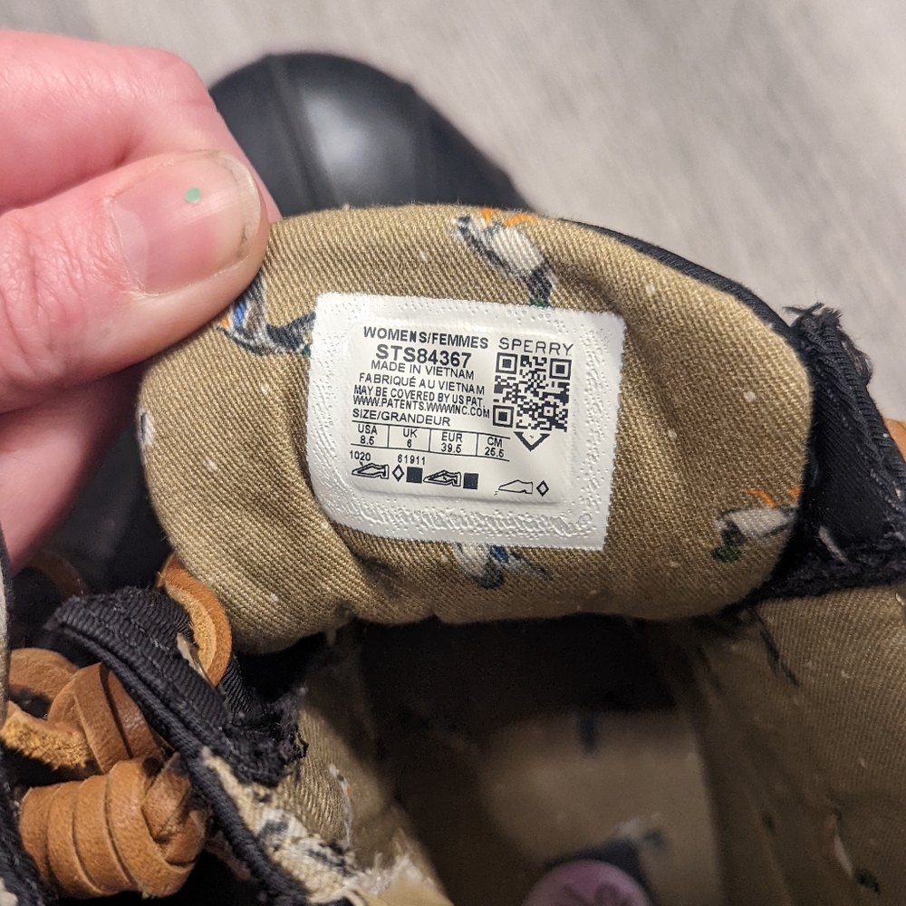 Sperry Stillwater Chevron Duck Boots SZ 8.5 - Picture 7 of 9